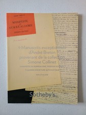 9 manuscrits exceptionnels d'André Breton provenant de la collection S. Collinet