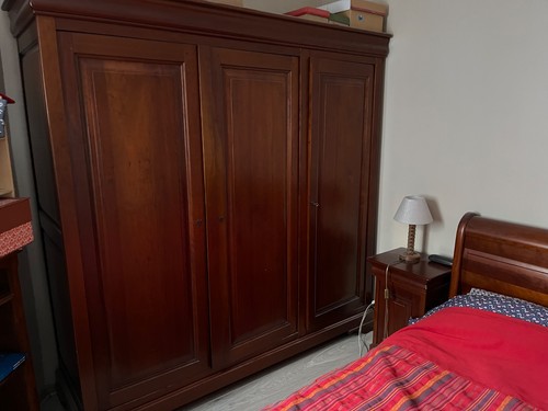 Lit chevets armoire - lit, et