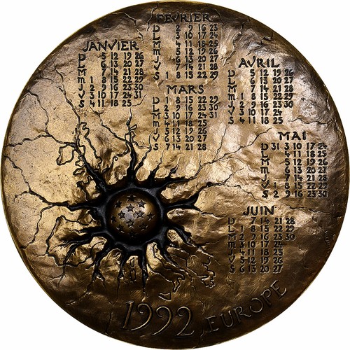 France médaille calendrier - france,,