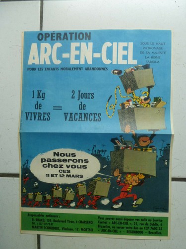Franquin affiche arc en - affiche,