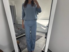 Jean bleu azur Zara neuf high waist 36 38 w27