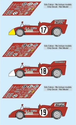 Décal alfa romeo - romeo, tt3