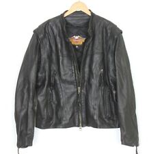 Veste de motard ventilée doublée gilet en cuir HARLEY DAVIDSON WILLIE G pour ...