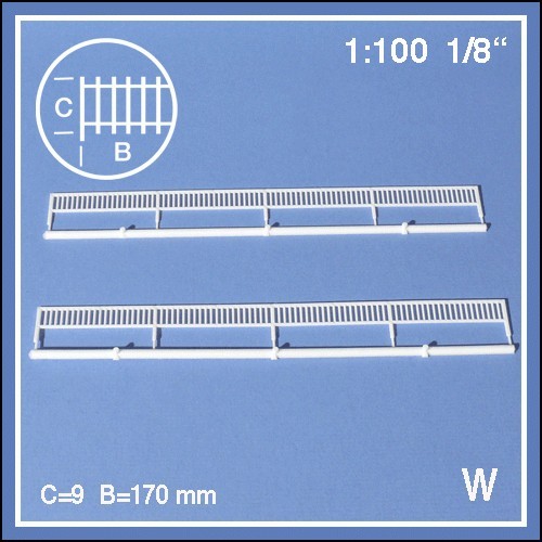 Rambardes échelle 100 - 2, 1:100
