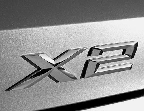 Logo insigne bmw chrome - x2,