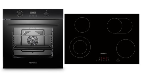 Four cuisinière cuisson - four, noir