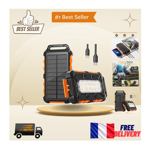 Batterie externe solaire - batterie,