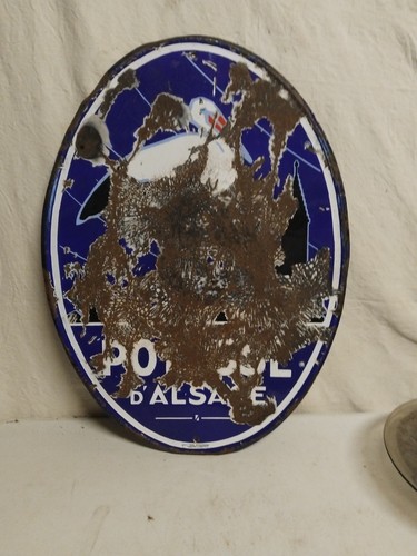 Grande ancienne plaque - grande,