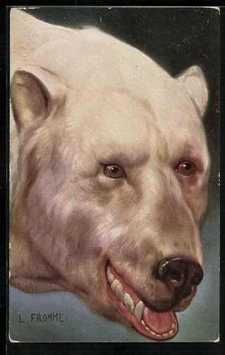 Carte postale artiste ludwig - carte,
