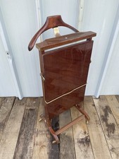 Valet De Chambre Ancien Style FRATELLI REGUITTI Bois Acajou Vintage #C695