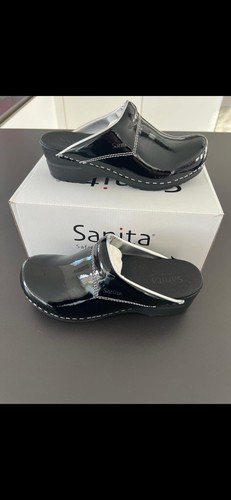 Sabot sanita noir brillant - sanita,