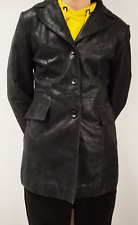 Veste femme cuir croute "