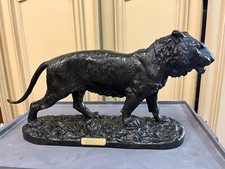 Lionne bronze belle patine ancienne, Christophe FRATIN (1801-1864)