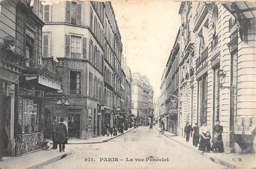 Cpa paris xviie rue - la,