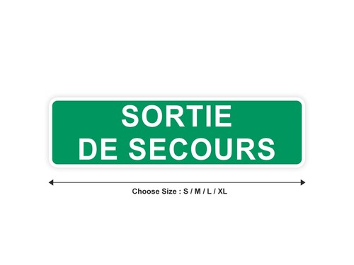 Sticker panneau sortie - panneau, de