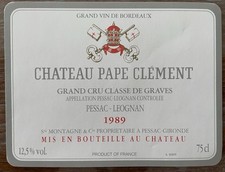 Étiquette Château Pape