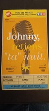 Johnny Hallyday billet concert Parc des Princes 20 juin 1993