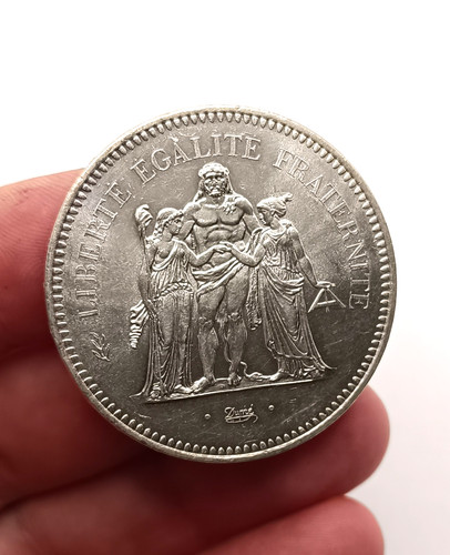 Monnaie argent francs - francs, 1977