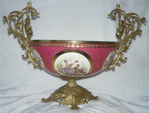 Coupe fruits porcelaine - coupe,
