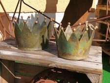 Pot de plantation couronne cuivre-vert jardinières cache-pot bac à fleurs bac...