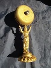 Sonnette d'appel, cloche de table,comptoir.Fonte + métal doubles faces vers 1880
