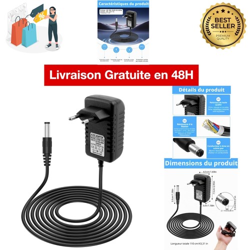 Chargeur 12v voiture - 12v, 1a
