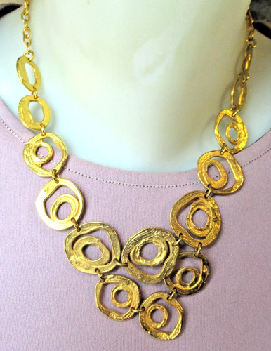 Magnifique collier couleur - couleur, or