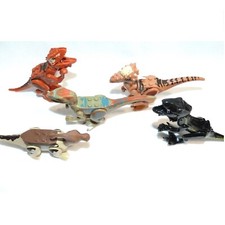 lot de 5 dinosaures mini bloc