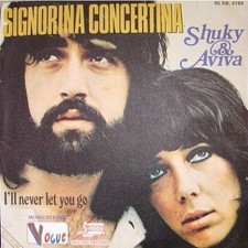 Pochette Vinyle 45 T, Shuky & Aviva, Signorina Concertina