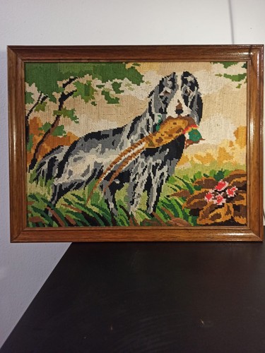 Canevas encadré motif - , chien