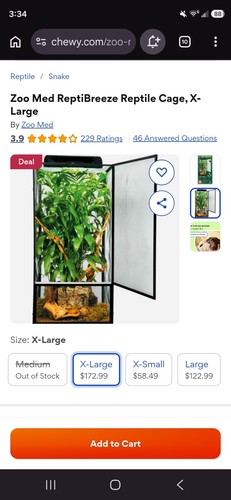 Zoo med reptibreeze large - med,