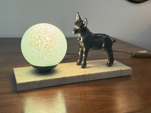 Lampe art déco faon - lampe,