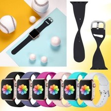 Silicone Bracelet Sport L pour Apple Watch Séries 1 2 3 4 5 6 7 Se 42mm 44mm