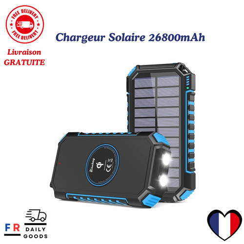 Hiluckey chargeur solaire - chargeur,
