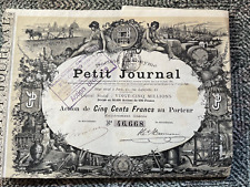 RARE ACTION TITRE DECO  1881