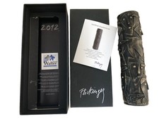 Paul Flickinger - Sculpture en résine formant rouleaux à décors de visages