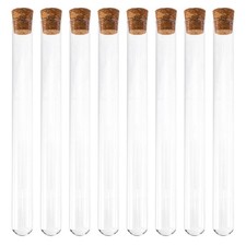  8 Pcs Tubes À Essai En Verre 200mm 20cm Fioles Équipement De Laboratoire