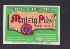 Ancienne étiquette  Alcool