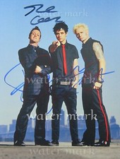 Vert Jour Bande Réimpression Photo Signé Taille 11 " X8 " . #3