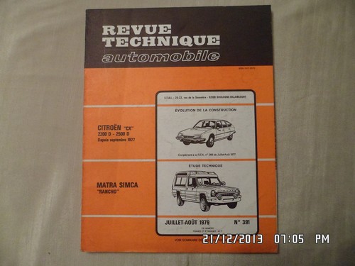Rta matra simca rancho e93 - rancho,