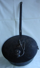 Ancien Brûleur ou Torréfacteur Manuel à Café, ou Poêle à griller  les Châtaignes