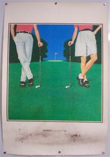 13ème TROPHÉE LANCÔME - Lithographie originale - Trophée Golf - Lithographie - 1982