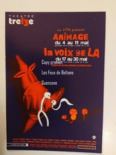 ANIMAGE LA VOIX DE LA THEATRE FORMES ANIMEES LUMIERE NOIRE  flyer