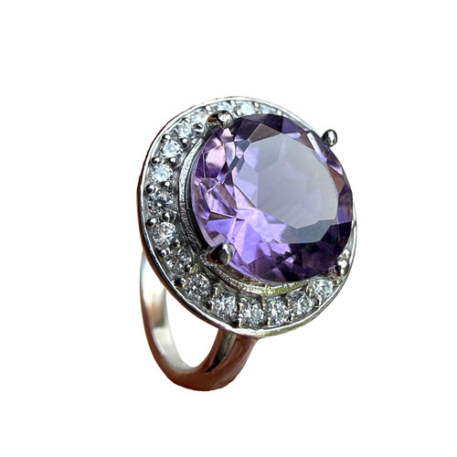 Bague amethyste naturelle - amethyste,