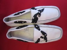 TOD'S magnifique mocassins en cuir blanc Pointure 36,5