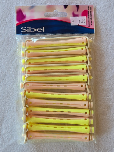 Bigoudis jaune rose - jaune,