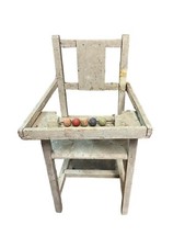 ANCIENNE CHAISE HAUTE BOULIER POUR POUPÉE PAS HABIT BAIGNEUR