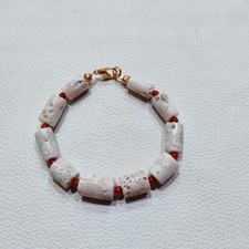 Bracelet corail blanc-rouge