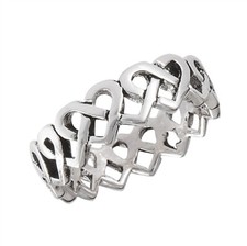Bague Cœur Sans Fin Celtique En Argent Sterling