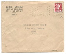 TIMBRE sur LETTRE MARIANNE de